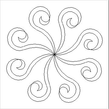 (image for) Judys Eight Leaf Pattern Center-L04794*